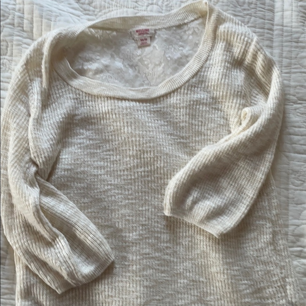 White Lacy Sweater
